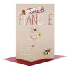 Hallmark Wonderful Fiancee Medium Christmas New 3D and Glitter Card 'Love You Lots'