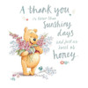 Thank You Disney Winnie The Pooh  'Sweet as Honey' New Hallmark Card