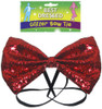 Bow Tie Glitter 12 x 7cm Red