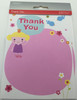 Pack of 20 Girls Pink Thank You Sheets and Envelopes 