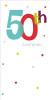 50th Birthday Party Invitations by Carlton Cards(Pack of 8 White Invites