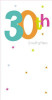 30th Birthday Party Invitations Pack of 8 White