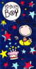 Forget Me Not Birthday Boy Metallic Birthday Card 