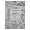 Hallmark 25th Silver Anniversary Card For Mum And Dad 'Happy Moments And Warm Memories' Medium