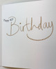 40 Time to Celebrate Age 40th Birthday Morden Card Black & Gold