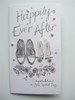 Wedding 'Happily ever after' his her shoes Handmade Card Second nature