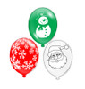 Pack of 15 Assorted Christmas Balloons Party Decoration