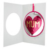 Reversible Sequin Mum Birthday Card with Love