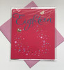 Age 18TH Eighteen Happy Birthday 18 today Glitter Greeting Card