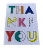 Multipack of 10 Thank You Cards Silver Foil Finish