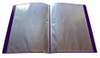 A4 Purple Flexible Cover 10 Pocket Display Book