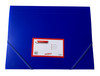 Janrax A4 Blue 3 Flap Folder with Elasticated Closure