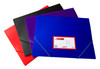 Janrax A4 Blue 3 Flap Folder with Elasticated Closure