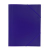 Janrax A4 Purple 3 Flap Folder with Elasticated Closure
