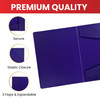 Janrax A4 Purple 3 Flap Folder with Elasticated Closure
