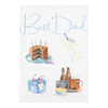 Dad Birthday Card "Just For You" with Glitter Finish