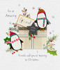 Amazing Friend Cute Penguin Luxury Handmade New Christmas Greeting Card