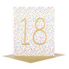 18th Birthday Blank Card with Foil Finish