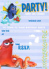 FINDING DORY PACK OF 20 PARTY INVITATIONS NEMO DISNEY PIXAR NEW GIFT CHILD CHARACTER