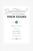 Congratulation Passed Your Exams Morden Nice Verse New Graduation Card