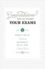 Congratulation Passed Your Exams Morden Nice Verse New Graduation Card
