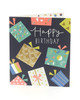 Fun Neon Presents Birthday Card Happy Birthday