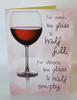 Humorous Glass Always Be Refilled Happy Birthday New Uk Greetings Card