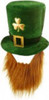 Hat Shamrock Velvet with Beard Deluxe Adult