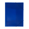 Janrax A4 Clearview Blue 3 Flap Folder with Elasticated Closure