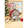 Niece Me To You 3D Holographic Adorable Christmas Greeting Card