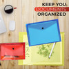 Pack of 24 A4 Red Document Wallets by Janrax