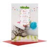 Hallmark One I Love 'How Much You Mean' Cute Cat  Christmas Card Medium