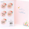 Friend Card with Nice Words Personalised Age 50th, 60th, 70th, 80th, 90th