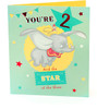 Dumbo Disney 2nd Birthday Card