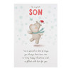 Son Hallmark "Filled With Love" Christmas Sweet Illustration New Card Medium