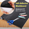 Self-Adhesive Blackboard on Roll with 5 Coloured Chalk 54x200cm