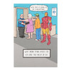 Avengers Iron Man Humour Birthday New Card 'Hassle Free' 