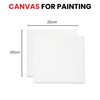 Pack of 5 Stretched Mini Canvas Wooden Frames 280gsm 20x20cm