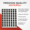Pack of 560 Assorted Coloured 8mm Round Labels - Stickers