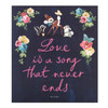 Classic Disney Quote Blank Inside with Flower Design