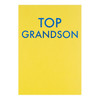 Grandson Birthday Card "Top Grandson" with Foil Finish