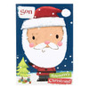 Son Christmas Card 'Santa' and Glitter Finish