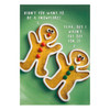 Hallmark Christmas Card 'Gingerbread Men' Medium