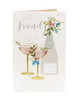 Fantastic Friend Prosecco Drinks Elegant Christmas Card