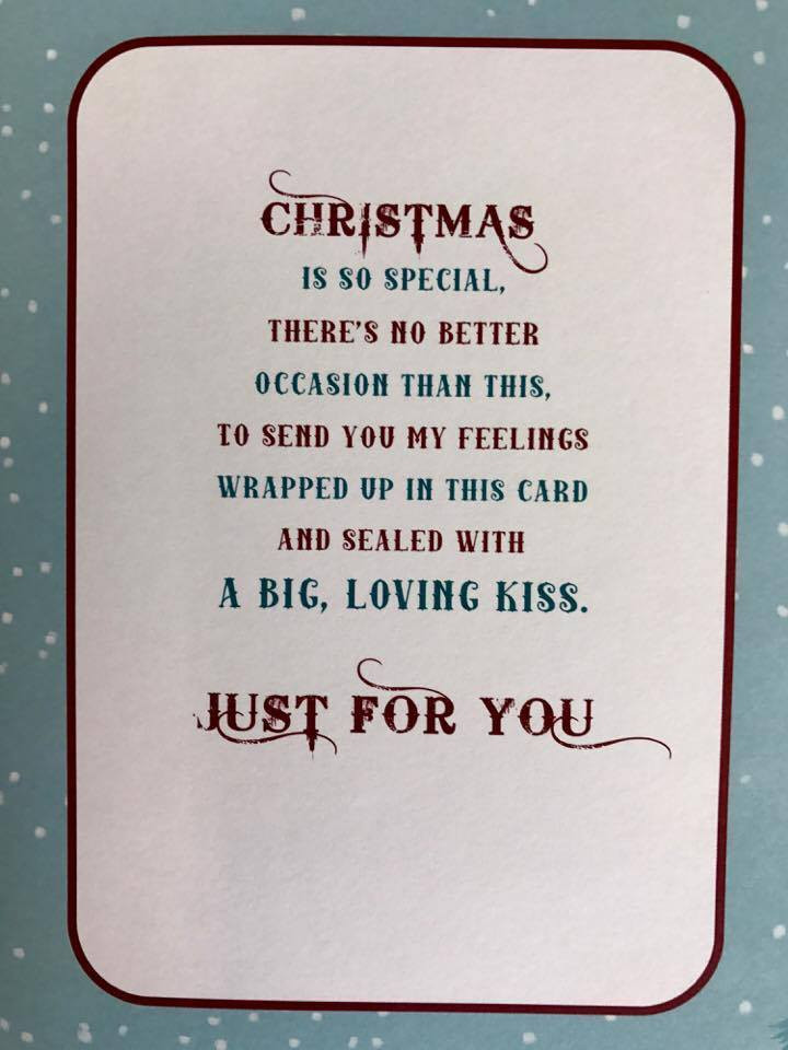 Boyfriend Nice Verse Colourful Glitter New Bear Gift Christmas