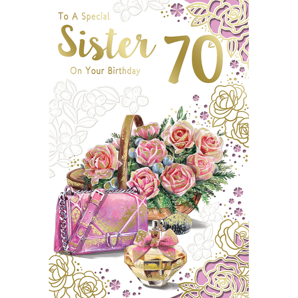 Happy 70th Birthday Sister To A Special Sister On Your 70Th Birthday Celebrity Style Greeting Card -  Occasion Cards