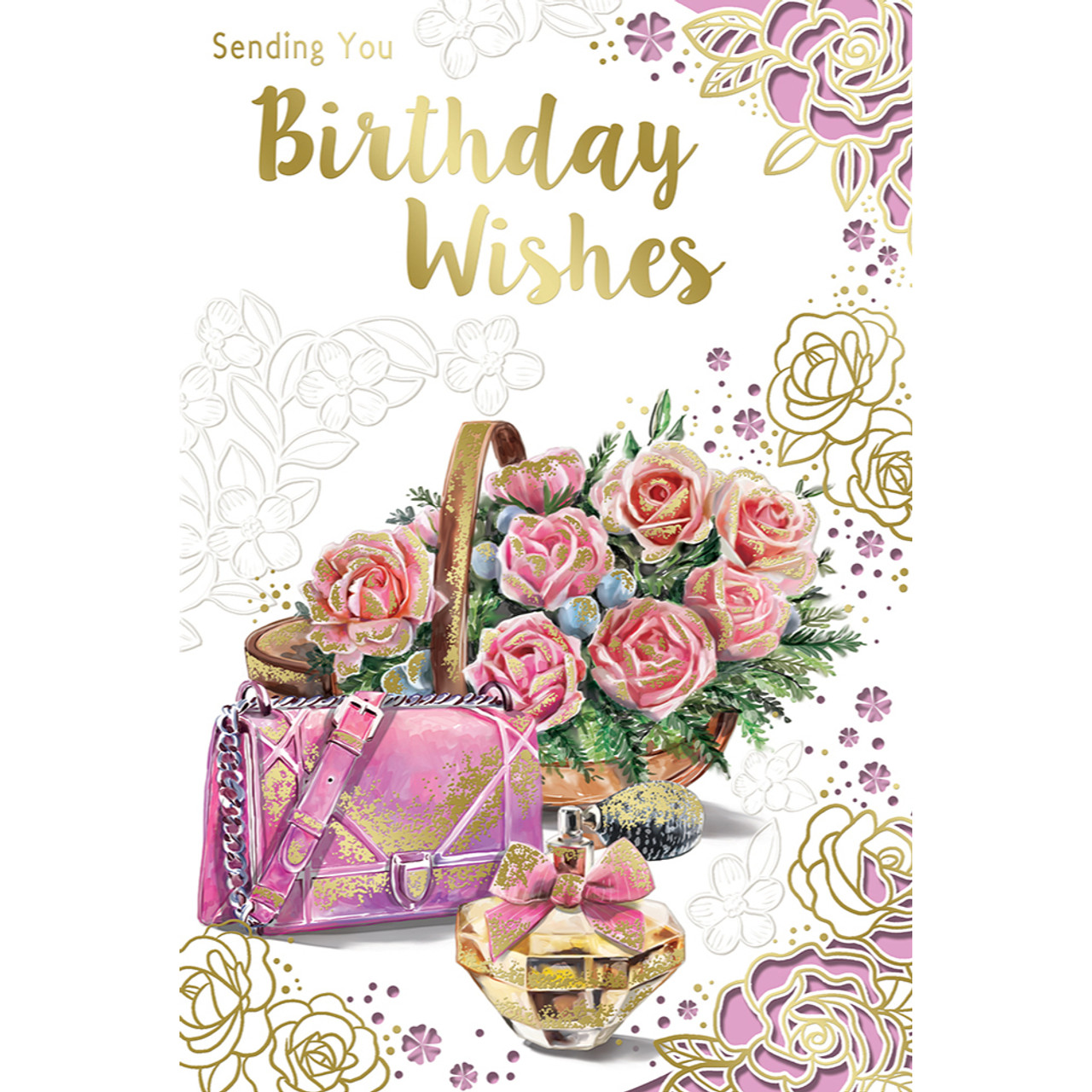 Happy Belated Birthday Wishes Pink Rose Bouquet Of Roses Hallmark