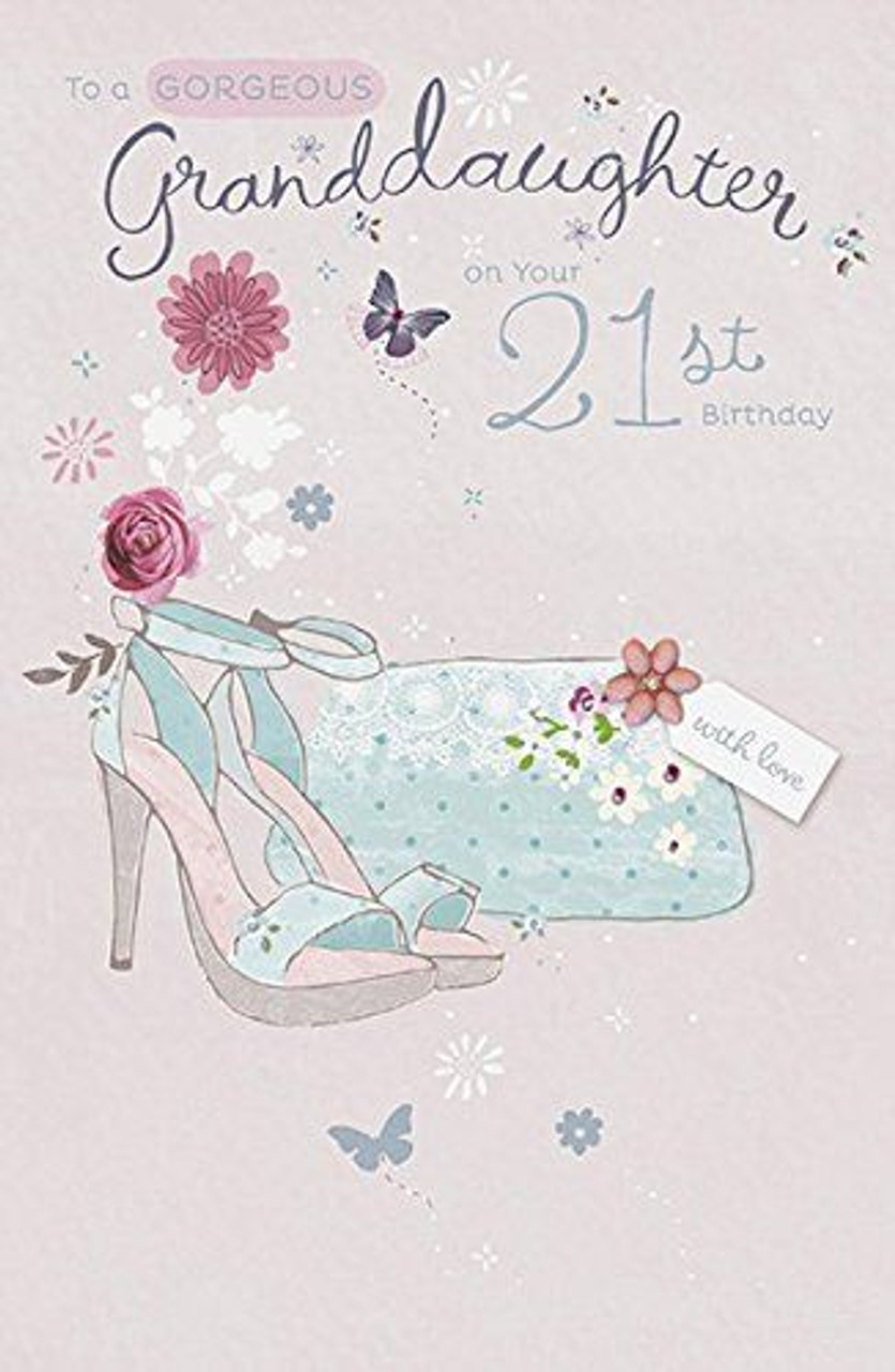Granddaughter 21st Birthday Card Foil Finish - Occasion Cards