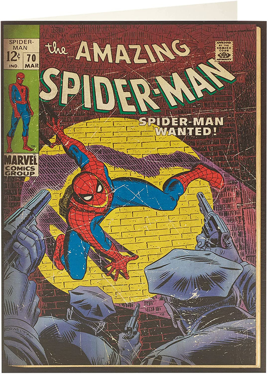 Amazing Spider-Man Vintage Comic Book Blank Birthday Card - Occasion Cards