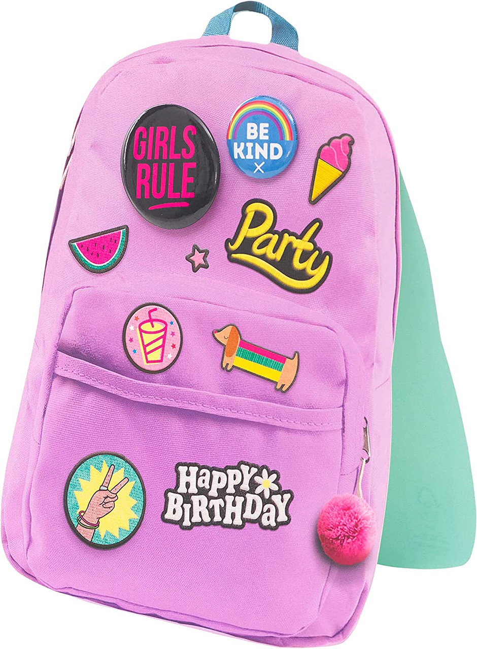 Fun Rucksacks Fun Backpack Birthday Card with 2 Badges - Occasion Cards